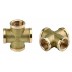 Крестовина GENERAL FITTINGS латунь, г/г/г/г, 1/2&quot; 51049-1/2 купить в Надыме