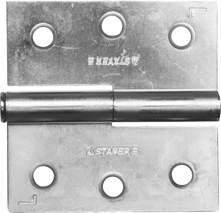 Петля дверная STAYER &quot;MASTER&quot; разъемная, цвет белый цинк, левая, 75мм 37613-75-1L купить в Надыме
