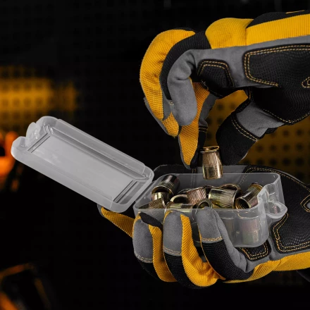 Заклепки резьбовые Denzel, стальные, оцинкованные, М12, пластиковый кейс, 25 шт., 40606 купить в Надыме