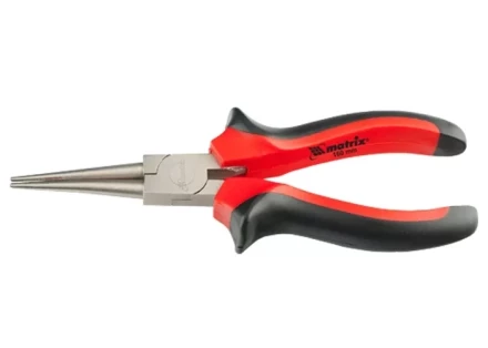 Круглогубцы NICKEL 160 мм никелированные двухкомпонентные рукоятки MATRIX 17355 купить в Надыме
