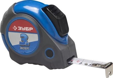 Рулетка ЗУБР "ЭКСПЕРТ", двухкомпонентный корпус, автостоп, 3м/16мм 34057-03-16_z02 купить в Надыме