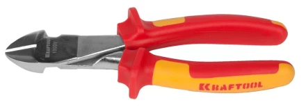 Бокорезы "ELECTRO-KRAFT" усиленные, Cr-Mo сталь, двухкомпонентная маслобензостойкая рукоятка, хромированное покрытие, 180мм, KRAFTOOL 2202-6-18 2202-6-18_z01 купить в Надыме