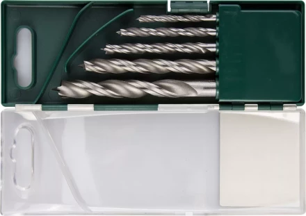 Набор сверл по дереву, KRAFTOOL 29400-H5, 5шт(4-10мм), двухленточных, спиральных 29400-H5 купить в Надыме