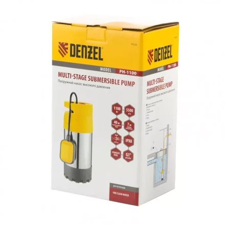 Погружной насос высокого давления Denzel PH1100 97234 купить в Надыме