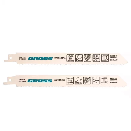 Полотна универсальные для сабельной пилы 4431VP - S1122VF 180 x 18-25 мм 2 шт Gross 782105 купить в Надыме