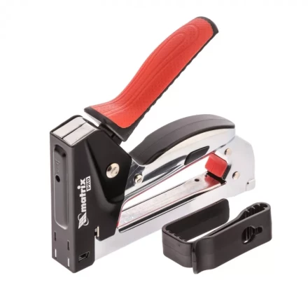 Степлер мебельный стальной быстрая загрузка тип скобы 53 6-10 мм PRO Matrix 40916 купить в Надыме