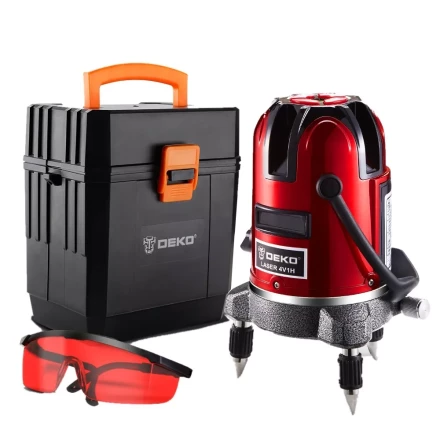 Уровень лазерный LL57 SET3 DEKO, 065-0283, в пластиковом кейсе купить в Надыме