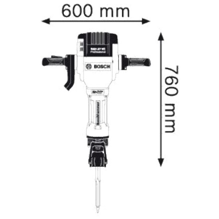 Молоток отбойный Bosch GSH 27 VC купить в Надыме
