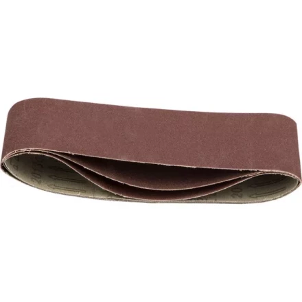 Лента STAYER "MASTER" шлифовальная универсальная бесконечная на тканевой основе, для ЛШМ, P120, 75х457мм, 3шт 35441-120 купить в Надыме