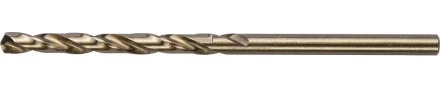 Сверло ЗУБР "ЭКСПЕРТ" КОБАЛЬТ по металлу, цилиндрический хвостовик, быстрорежущая сталь Р6М5К5, класс точн. А1, 3х61мм 4-29626-061-3 купить в Надыме
