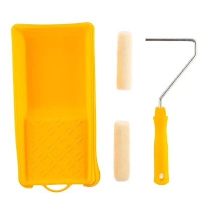 Малярный набор для работ с лаками: кювета 150 мм х 290 мм и мини-валик 110 мм Сибртех 80458 купить в Надыме