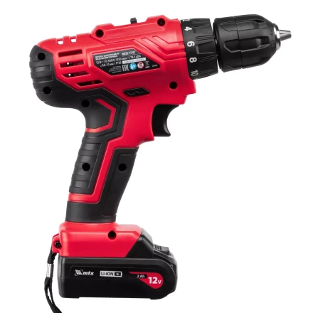 Дрель-шуруповерт аккумуляторная MTX MCDL-12-02, Li-Ion, 12 В, 2 акк. 26182 купить в Надыме