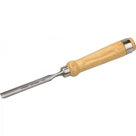 Стамеска-долото ЗУБР "ЭКСПЕРТ" полукруглая с деревянной ручкой, хромованадиевая сталь, 12мм 1822-12_z01 купить в Надыме