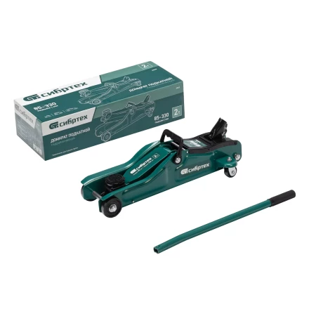 Домкрат гидравлический подкатной Сибртех 50830, 2 т, 85-330 мм, низкий подхват купить в Надыме