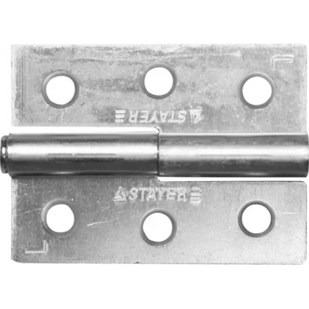 Петля дверная STAYER &quot;MASTER&quot; разъемная, цвет белый цинк, левая, 65мм 37613-65-1L купить в Надыме