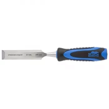 Долото-стамеска,плоская,24мм, двухкомпонентная рукоятка,металлический затыльник БАРС 24649 купить в Надыме