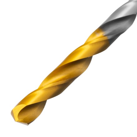 Сверло спиральное по металлу Denzel 5,5 х 139 мм, Р6М5, Golden Tip, удлиненное, 718255 купить в Надыме