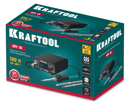 KRAFTOOL KPI-10 программируемая индукционная паяльная станция 50  480°C, 100 Вт 55343 купить в Надыме