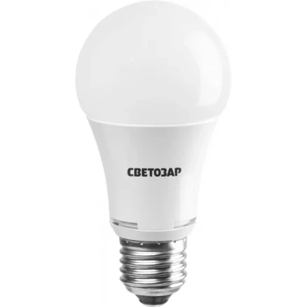 Лампа СВЕТОЗАР светодиодная "LED technology", цоколь E27(стандарт), теплый белый свет (2700К), 220В, 10Вт (75) 44505-75_z01 купить в Надыме