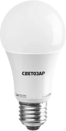 Лампа СВЕТОЗАР светодиодная "LED technology", цоколь E27(стандарт), теплый белый свет (2700К), 220В, 10Вт (75) 44505-75_z01 купить в Надыме