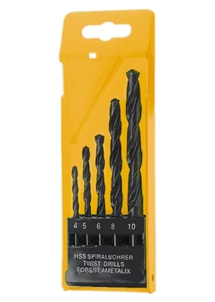 Набор сверл по металлу 1,5-2,5-3-4-5 мм HSS 5 шт пластиковый бокс цилиндрический хвостовик SPARTA 723155 купить в Надыме