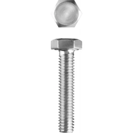 Болт ЗУБР "МАСТЕР" с шестигранной головкой, ГОСТ 7798-70, класс прочности 5.8, оцинкованный, M20x90мм, 5кг 303080-20-090 купить в Надыме