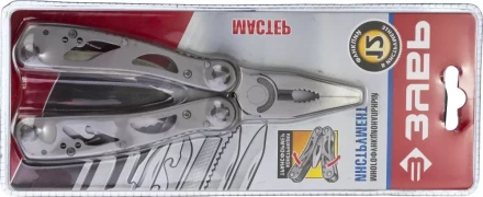 ЗУБР МАСТЕР мультитул 12 в 1 облегченные стальные ручки, нейлоновый чехол, 105 мм (47752) купить в Надыме