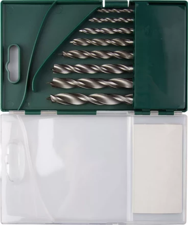 Набор сверл по дереву, KRAFTOOL 29400-H8, 8шт(3-10мм), двухленточных, спиральных 29400-H8 купить в Надыме