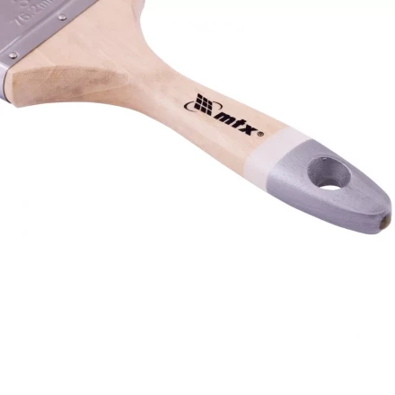 Кисть плоская натуральная черная щетина деревянная ручка размер 1,5 Mtx 82626 купить в Надыме