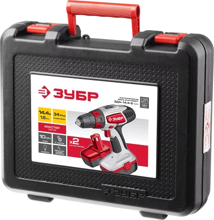 Дрель-шуруповерт 2 АКБ ЗДА-14.4-2 КИН серия МАСТЕР купить в Надыме