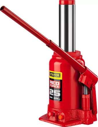 Домкрат гидравлический бутылочный "RED FORCE", 25т, 240-375 мм, STAYER 43160-25 43160-25_z01 купить в Надыме