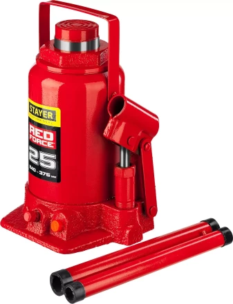 Домкрат гидравлический бутылочный "RED FORCE", 25т, 240-375 мм, STAYER 43160-25 43160-25_z01 купить в Надыме