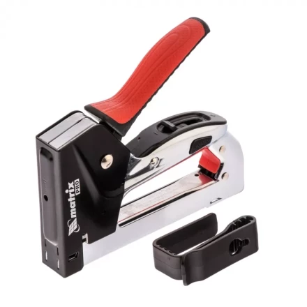 Степлер мебельный стальной быстрая загрузка тип скобы 53 4-14 мм PRO Matrix 40917 купить в Надыме