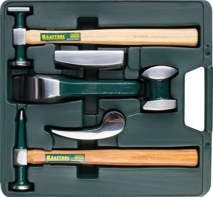 Набор KRAFTOOL "INDUSTRIE" рихтовочный 6 предметов: 2 молотка, 4 правки 20371-H6 купить в Надыме