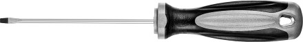 Отвертка MIRAX 25095-03-10, закаленный стержень, двухкомпонентная рукоятка, SL3x100мм 25095-03-10 купить в Надыме