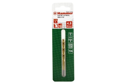 Сверло по металлу HAMMER Ф4.8х86мм (DR MT 4,8мм*86/52мм) купить в Надыме