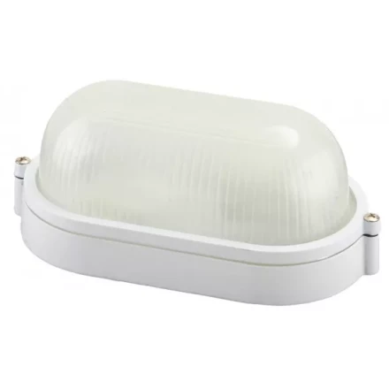 Светильник уличный СВЕТОЗАР влагозащищенный, овал, цвет белый, 60Вт SV-57201-W купить в Надыме