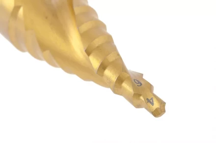 Сверло ступенчатое 4-6-8-10-12-14-16-18-20 мм HSS спиральный проф. шестигр. хвостовик MATRIX 72356 купить в Надыме