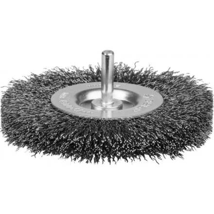 ЗУБР "ЭКСПЕРТ". Щетка дисковая для дрели, двухрядная, витая стальная проволока 0,3мм, 100мм 35198-100-2_z01 купить в Надыме