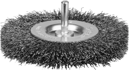 ЗУБР "ЭКСПЕРТ". Щетка дисковая для дрели, двухрядная, витая стальная проволока 0,3мм, 100мм 35198-100-2_z01 купить в Надыме