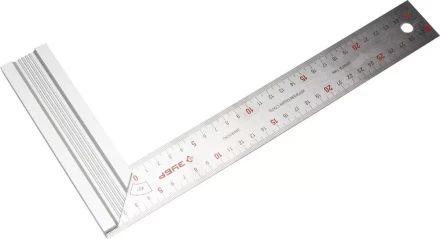 Угольник ЗУБР "ЭКСПЕРТ" столярный , усиленная алюминиевая рукоятка, нержавеющее полотно 37мм, длина 300мм 34394-30 купить в Надыме