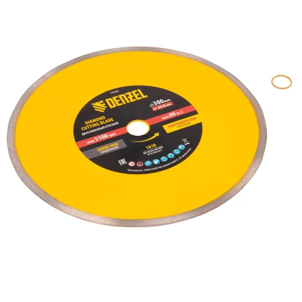 Диск алмазный сплошной, супертонкий, 300 х 25,4 мм, горячее прессование, мокрое резание// Denzel 73164 купить в Надыме