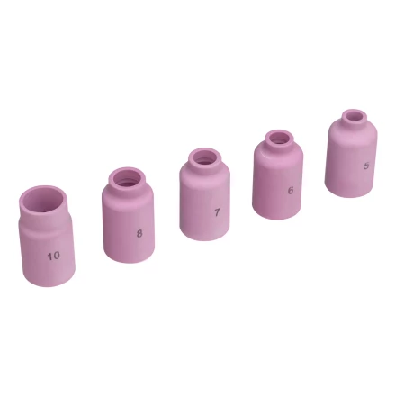 Набор керамических сопел для газовой линзы № 5, 6, 7, 8, 10 Denzel 93659 купить в Надыме