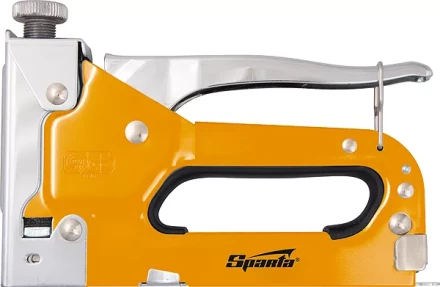 Степлер мебельный регулируемый со скобами 200 шт тип скобы 53 6-14 мм Sparta 42002 купить в Надыме
