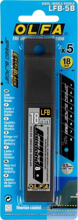 Лезвие OLFA, сегментированное, тефлоновое покрытие 18 мм OL-LFB-5B купить в Надыме
