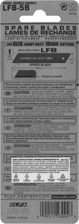 Лезвие OLFA, сегментированное, тефлоновое покрытие 18 мм OL-LFB-5B купить в Надыме