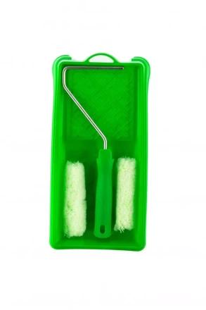 Малярный набор для работ по дереву: кювета 150 мм х 290 мм и мини-валик 110 мм Сибртех 80454 купить в Надыме