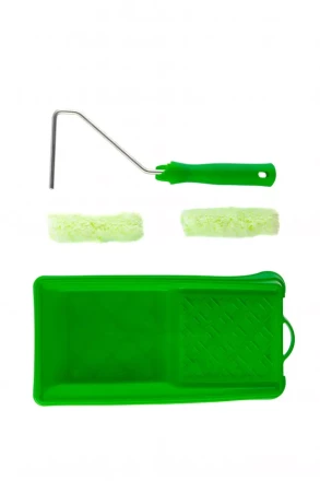 Малярный набор для работ по дереву: кювета 150 мм х 290 мм и мини-валик 110 мм Сибртех 80454 купить в Надыме