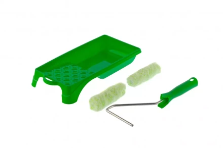 Малярный набор для работ по дереву: кювета 150 мм х 290 мм и мини-валик 110 мм Сибртех 80454 купить в Надыме