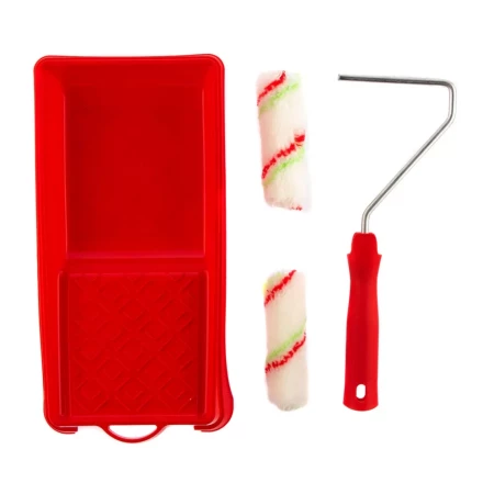 Малярный набор для работ с эмалями: кювета 150 мм х 290 мм и мини-валик 110 мм Сибртех 80453 купить в Надыме